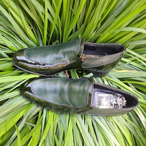 Johnston & Murphy Aristocraft Green Leather Loafers Men’s Size 11 D/B Dress Shoe main image 7